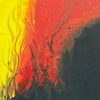This is an abstract art piece. The product is acrylic on canvas